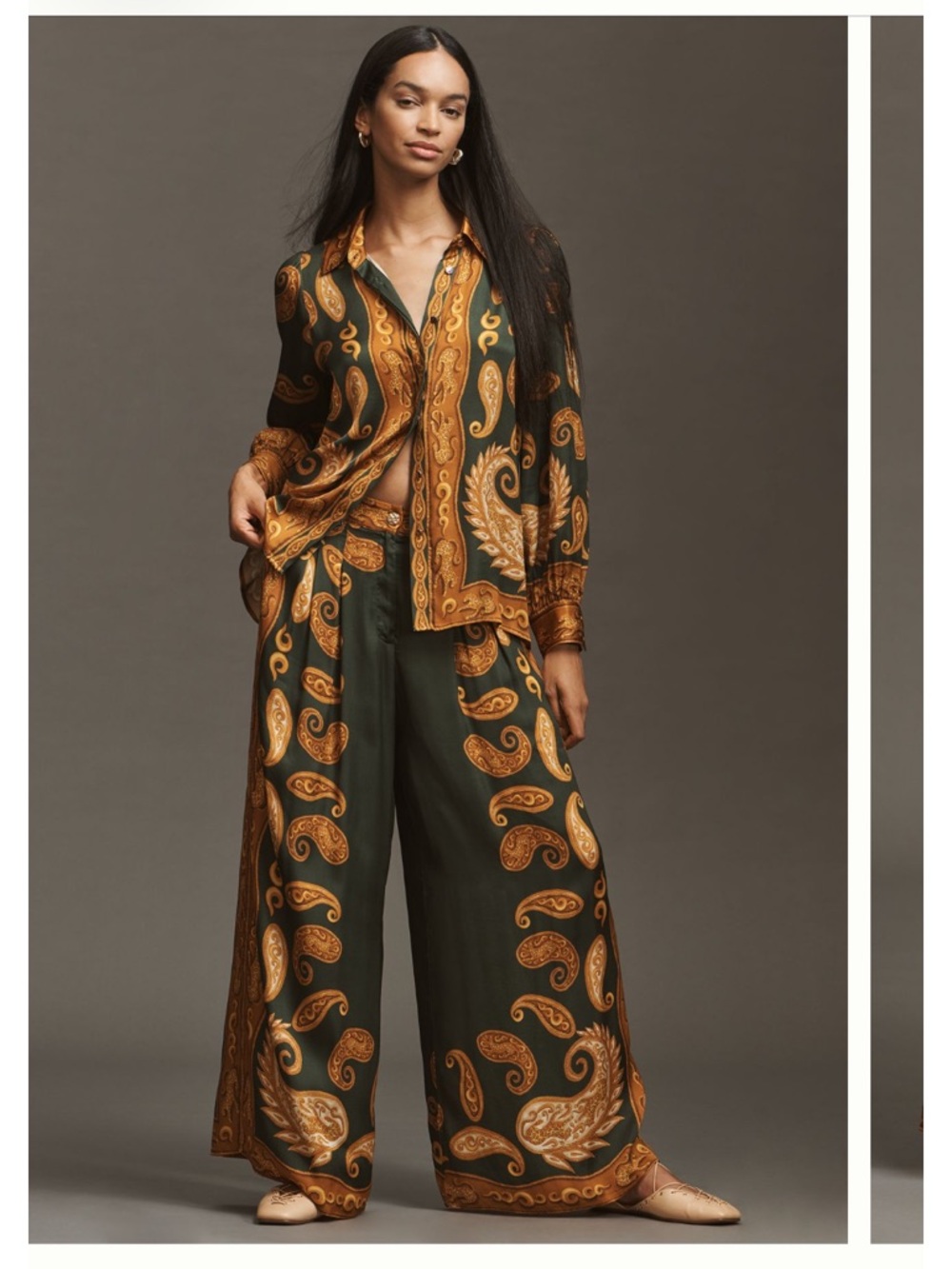 Farm Rio Printed Wide Leg Pants